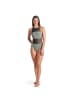 Arena Mesh Panels Swimsuit Vent Back in grün