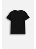Coccodrillo T-Shirt mit kurzen Ärmeln in schwarz
