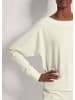 MADELEINE Shirt mit Fledermausärmeln und Struktur in wollweiß