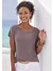 Vivance T-Shirt in taupe, schwarz