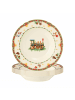 Seltmann Weiden 6er Set Suppenteller Marieluise Weihnachtsnostalgie in ø 23 cm in creme