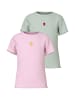 name it T- Shirt 'Vivemma' 2er Pack in hellblau