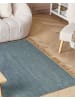 Beliani Kurzflor LUNIA in Blau/Braun - (W) 160 x (H) 0.7 x (L) 230 cm