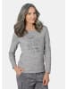 GOLDNER Jerseyshirt mit grafischem Motiv in silbergrau / melange