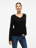 Vila Strickpullover in Black