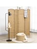 HOMCOM Paravent-320L x 1,6B x 170H cm-Naturholz
