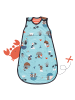 Schlummersack Babyschlafsack, 1.0 TOG in Hellblau-Rot