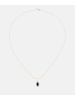 Diamant L'éternel Kette mit Anhänger, mit schwarzer Saphir, 375 Gelbgold