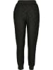 Urban Classics Urban Classics Damen Ladies Lace Jersey Jog Pants in black