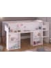 Parisot Kinderzimmer Set 3-tlg. mit Hochbett Kleiderschrank Kommode Bett 90x200