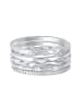 Elli Ring 925 Sterling Silber Ring Set in Silber