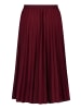 BETTY & CO Midirock mit Plissee in Fall Burgundy