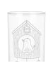 Mr. & Mrs. Panda Glas Vogel Haus mit Spruch in Transparent