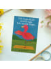 Mr. & Mrs. Panda Grußkarte Flamingo Yoga Design mit Spruch in Weiß