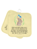 Mr. & Mrs. Panda 2er Set Topflappen  Hase Blume mit Spruch in Gelb Pastell