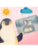 Mr. & Mrs. Panda Badematte Pinguine Kuscheln Design ohne Spruch in Weiß