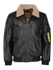 TOP GUN Lederjacke TG20193144 in schwarz