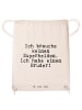 Mr. & Mrs. Panda Gym-Tasche Ich brauche keinen Superhelden.... m... in Creme