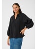 Kaffe Langarm-Bluse KAlianna Loose fit in Black Deep