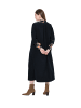 Ulla Popken Midikleid in schwarz