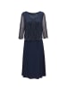 GOLDNER Perlenkleid mit Glanzeffekt in mitternachtsblau