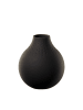 Villeroy & Boch Vase Perle Manufacture Collier in 12 cm in Noir