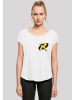 F4NT4STIC Long Cut T-Shirt DC Comics Batman Robin Logo in weiß