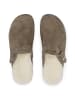 VITAFORM Samtziegenleder Clogs in taupe