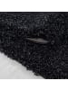 KADIMA DESIGN Teppich Hochflor Unifarben Polypropylen Wohnzimmer Shaggy in Anthrazit