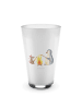 Mr. & Mrs. Panda Blümchentailglas Pinguin Lagerfeuer ohne Spruch in Transparent