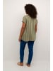 KAFFE curve Ärmellose Bluse KCsida Regular fit in Vetiver / Forrest Night Stripe
