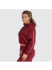 SMILODOX Crop Hoodie Rylanda in Bordeaux