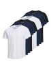 Jack & Jones T-Shirt 10er Pack in Weiß/Marineblau/Schwarz