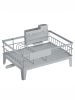 SONGMICS Geschirrständer Patalla in Grau - (B)42 x (H)18.5 x (T)31 cm