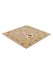 Arte Espina Wohnzimmer Teppich – Kurzflorteppich Spirit Glowy 3142 Indian ECKIG 130 x 130 cm in multi - quadratisch