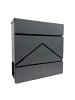 relaxdays Briefkasten in Anthrazit - (B)37 x (H)37 x (T)11 cm