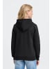 Oxmo Kapuzenfleecejacke OXKAREN ZIPHOODIE in Schwarz