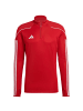 adidas Performance Trainingspullover Tiro 23 League 1/4 in rot / weiß