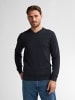 Petrol Industries Feinstrick-Pullover mit V-Ausschnitt Whitefish in Blau