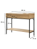 CALICOSY Konsole TESSA in Helles Holz - (W) 100  x (H) 81  x (L) 35  cm