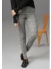 Aniston CASUAL Leggings in schwarz-weiß-gelb