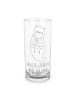 Mr. & Mrs. Panda Glas Otter Muschel mit Spruch in Transparent