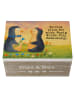 Mr. & Mrs. Panda Box Pinguin Pärchen Design mit Spruch in Weiß
