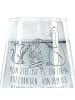 Mr. & Mrs. Panda Glas Pinguin Lagerfeuer mit Spruch in Transparent