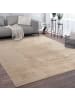 KADIMA DESIGN Teppich Kurzflor waschbar Unifarben Wohnzimmer in Beige