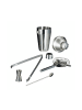 relaxdays 6tlg. Bar-Set in Silber/ Braun
