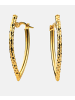 Diamant L'éternel Creolen aus 375 Gelbgold