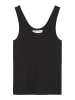 Marc O'Polo Tanktop Iconic Rib in Schwarz