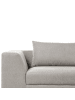 Beliani 3-Sitzer Sofa LERMON in Grau - (W) 260 x (H) 59 x (L) 100 cm