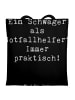 Mr. & Mrs. Panda ToteBag Spruch Schwager Notfallhelfer mit Spruch in Schwarz